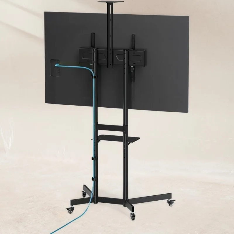 Soporte de Suelo Inclinable con Ruedas TooQ NEFERTITI FS1151M-B para TV de 37-70", foto 4