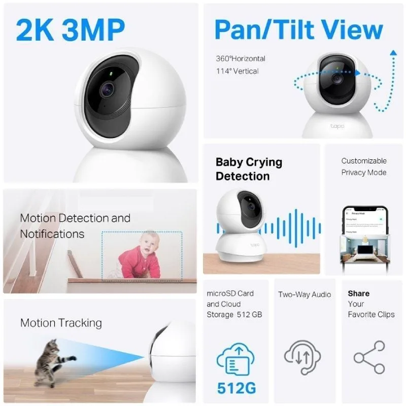 Cámara de Videovigilancia TP-Link Tapo TC71, foto 2