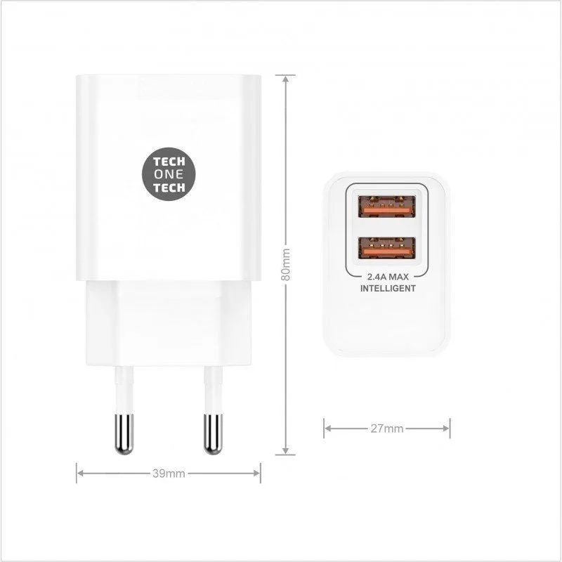 Cargador de Pared Tech One Tech TEC2403, foto 2