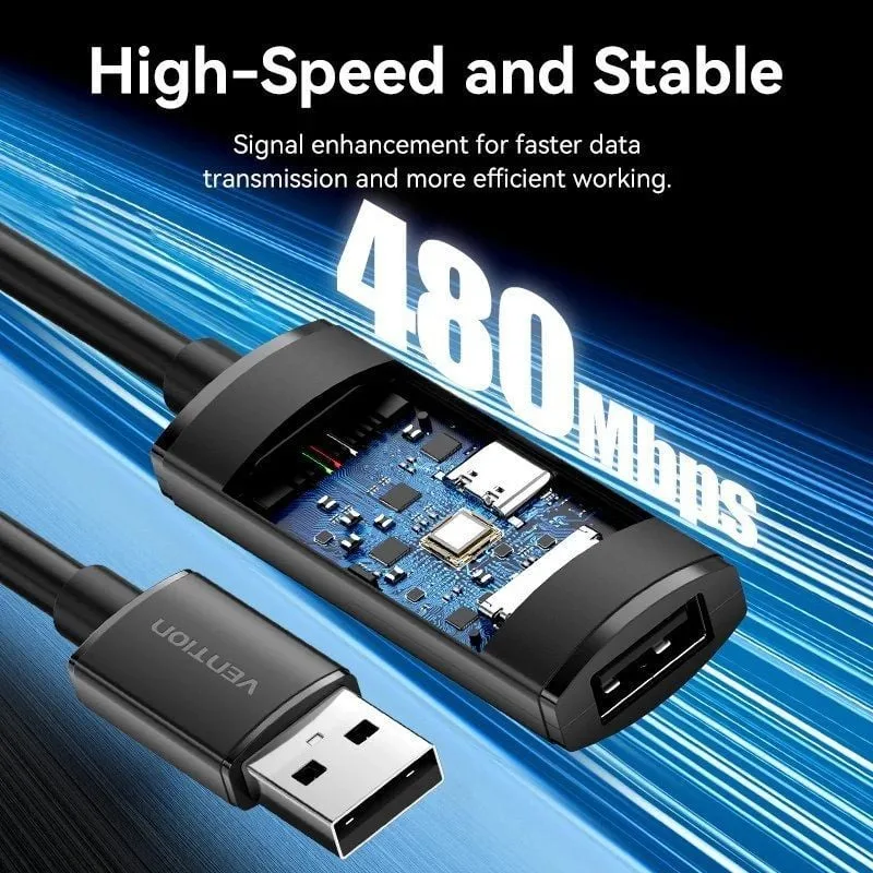 Cable Alargador USB 2.0 Vention CBKBL, foto 2