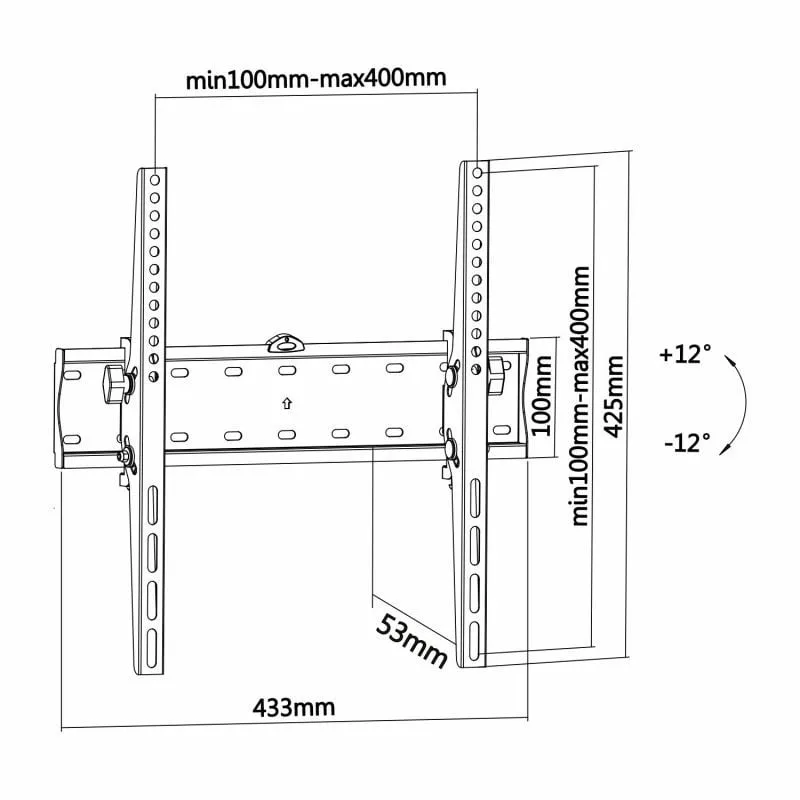 Soporte de Pared Inclinable Aisens WT55T-015 para TV de 32-55", foto 4