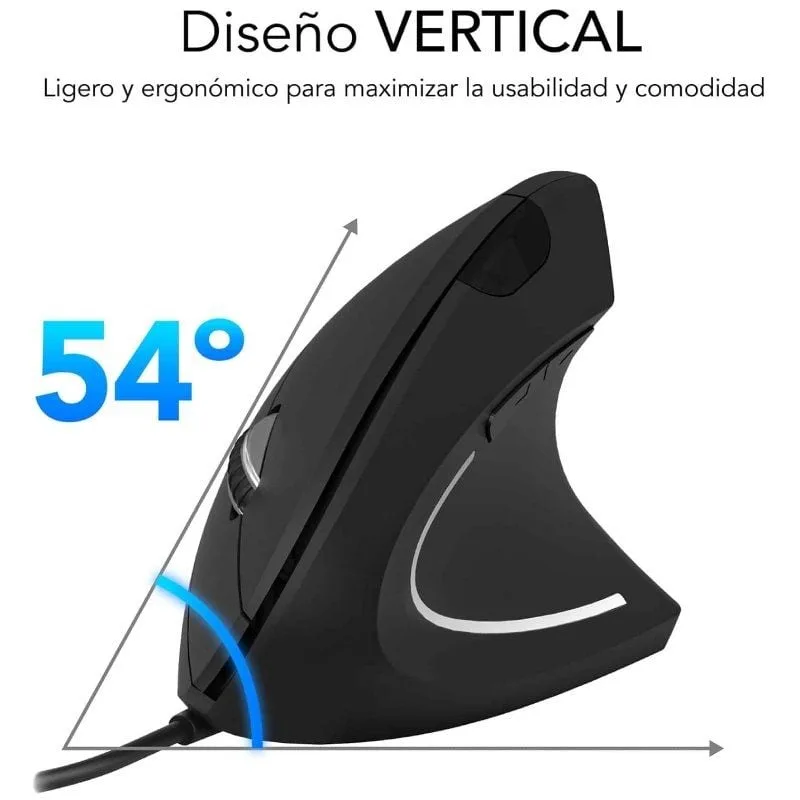 Ratón Vertical Subblim Glide Vertical Ergo Wired, foto 3