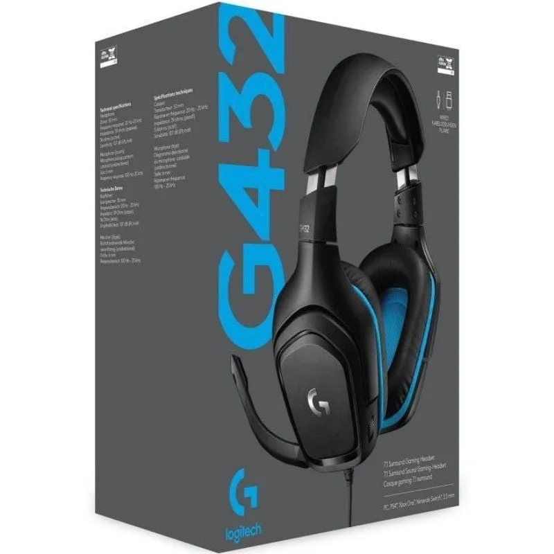 Auriculares Gaming con Micrófono Logitech G432, foto 5