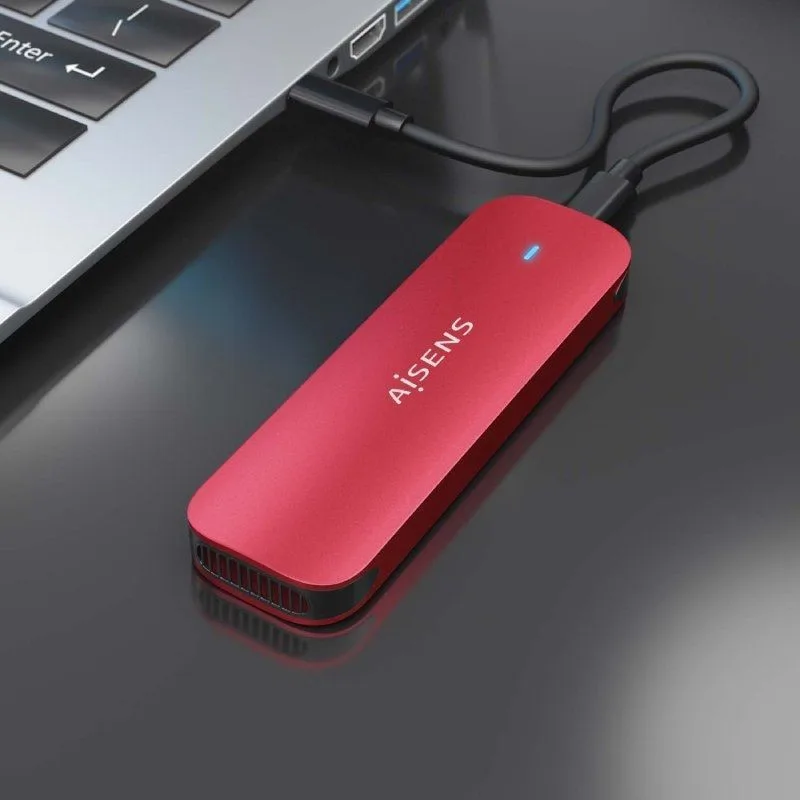 Caja Externa para Disco SSD M.2 NVMe Aisens ASM2-027RED, foto 5