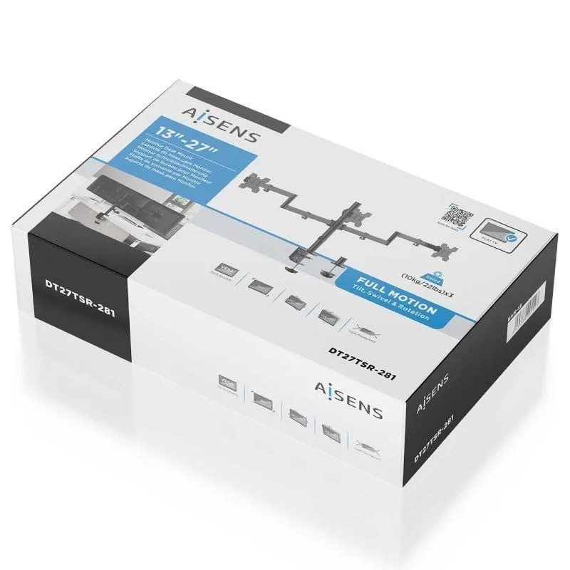 Soporte de Mesa para 3 Monitores Aisens DT27TSR-281, foto 5