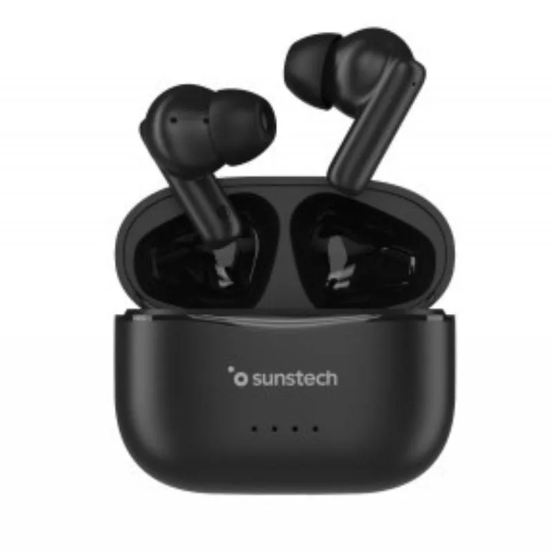Auriculares Bluetooth Sunstech WAVEPODSBK con estuche de carga, foto 2
