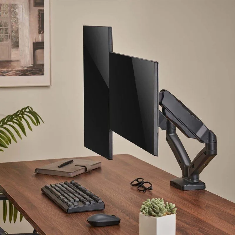 Soporte de Mesa con Contrapeso para 2 Monitores o TV Aisens DT32TSR-221/Giratorio, foto 5
