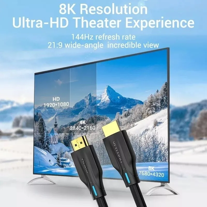 Cable HDMI 2.1 8K Vention AAUBI, foto 2