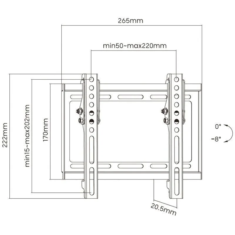 Soporte de Pared Inclinable Aisens WT42T-159 para TV de 23-42", foto 5
