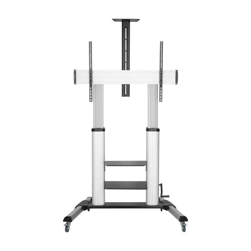 Soporte de Suelo Inclinable con Ruedas y Manivela Aisens FT100TE-125 para TV 60-100"