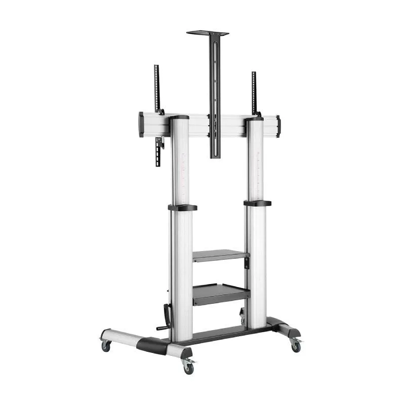 Soporte de Suelo Inclinable con Ruedas y Manivela Aisens FT100TE-125 para TV 60-100", foto 2