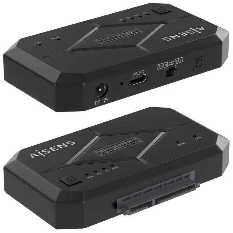 Docking Station para SSD M2 SATA/NVMe Aisens ASDS-M2SATA04B, foto 3