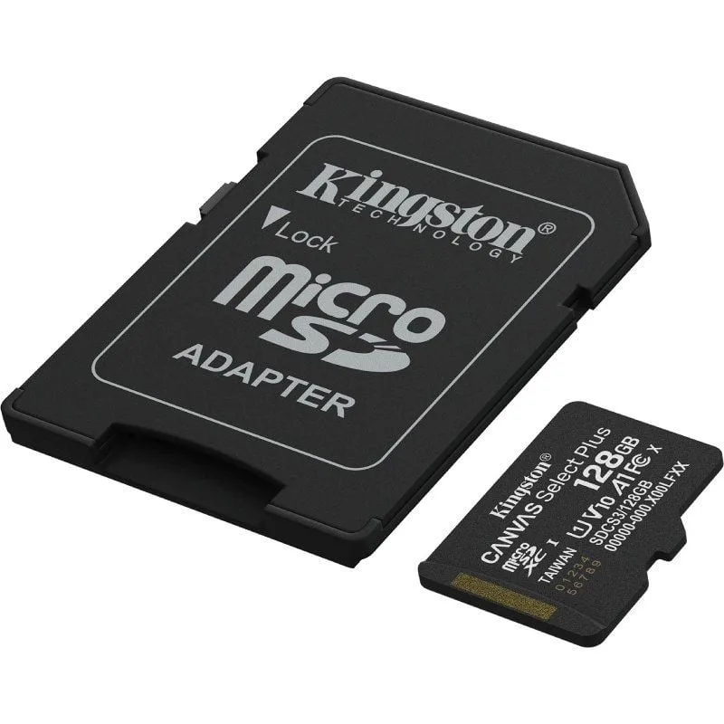 Tarjeta de Memoria Kingston CANVAS Select Plus 128GB microSD XC con Adaptador, foto 2