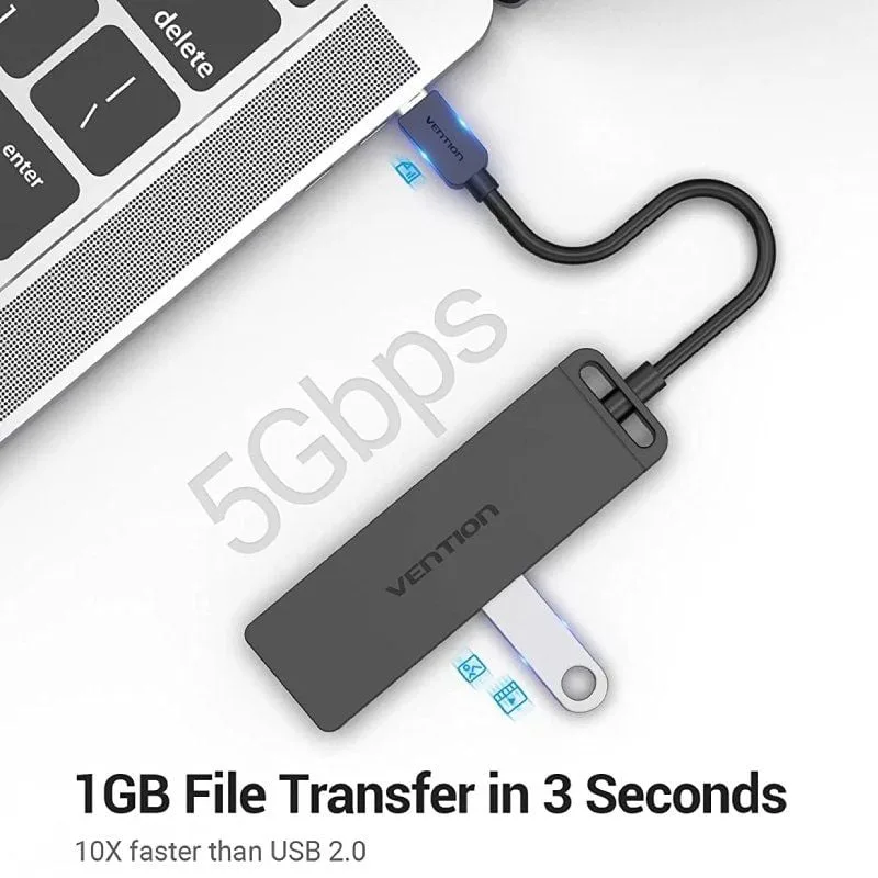 Hub USB Tipo-C Vention TGKBB, foto 3