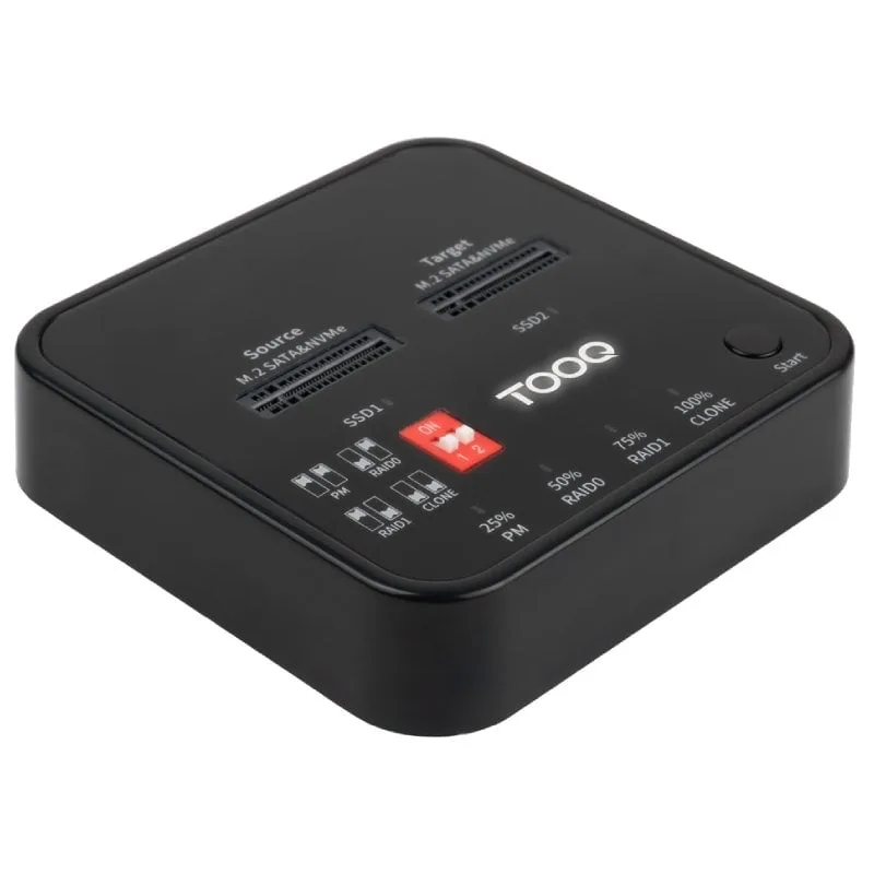 Docking Station para SSD M2 SATA/NVMe TooQ TQDS-201B
