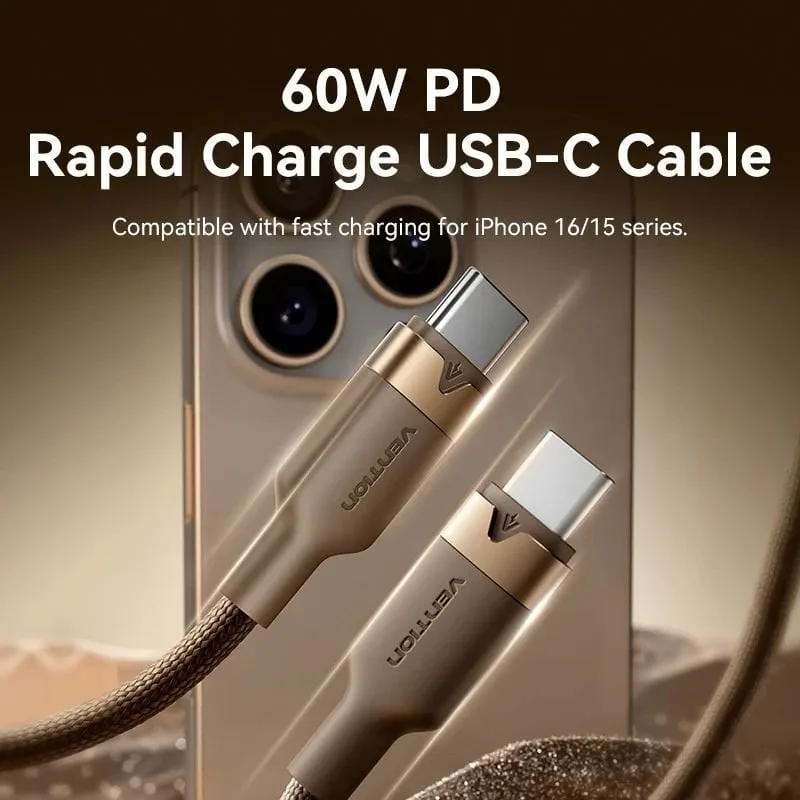 Cable USB 2.0 Tipo-C 3A Vention TRDJF, foto 2