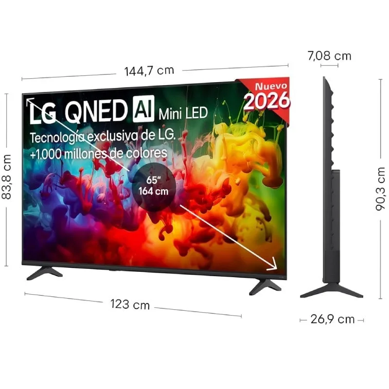 Televisor LG QNED evo AI QNED72 Mini LED 65QNED72B6B 65", foto 3