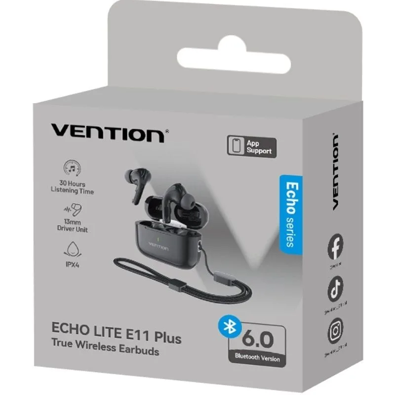 Auriculares Bluetooth Vention Echo Lite E11 Plus con estuche de carga, foto 2