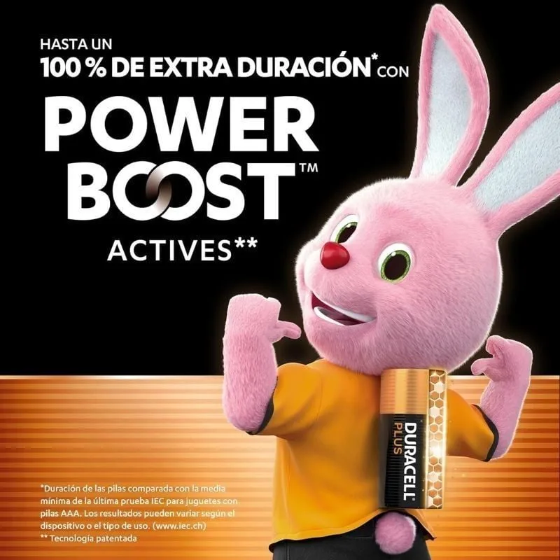 Pack de 12 Pilas AAA Duracell Plus Power Boost DPBLR3B12, foto 2