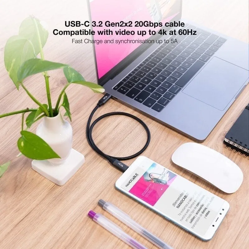 Cable USB 3.2 Tipo-C Nanocable 10.01.4303, foto 4