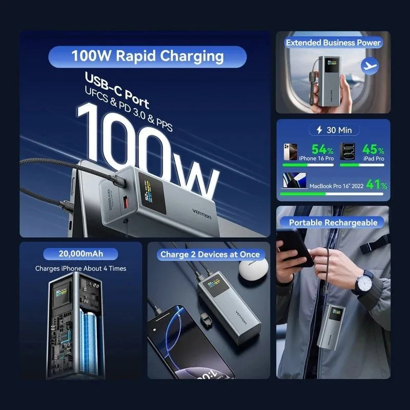 Powerbank 20000mAh Vention FKCH0, foto 3