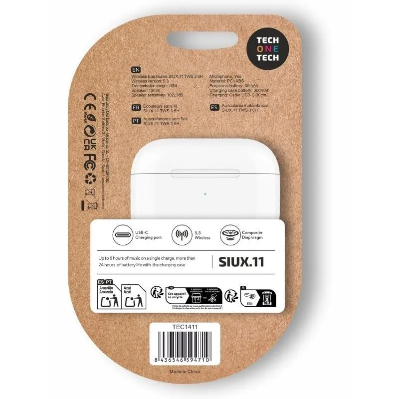 Auriculares Bluetooth Tech One Tech SIUX.11 TEC1411, foto 2