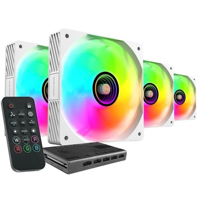 Pack 4 Ventiladores Mars Gaming MF-SI4KIT