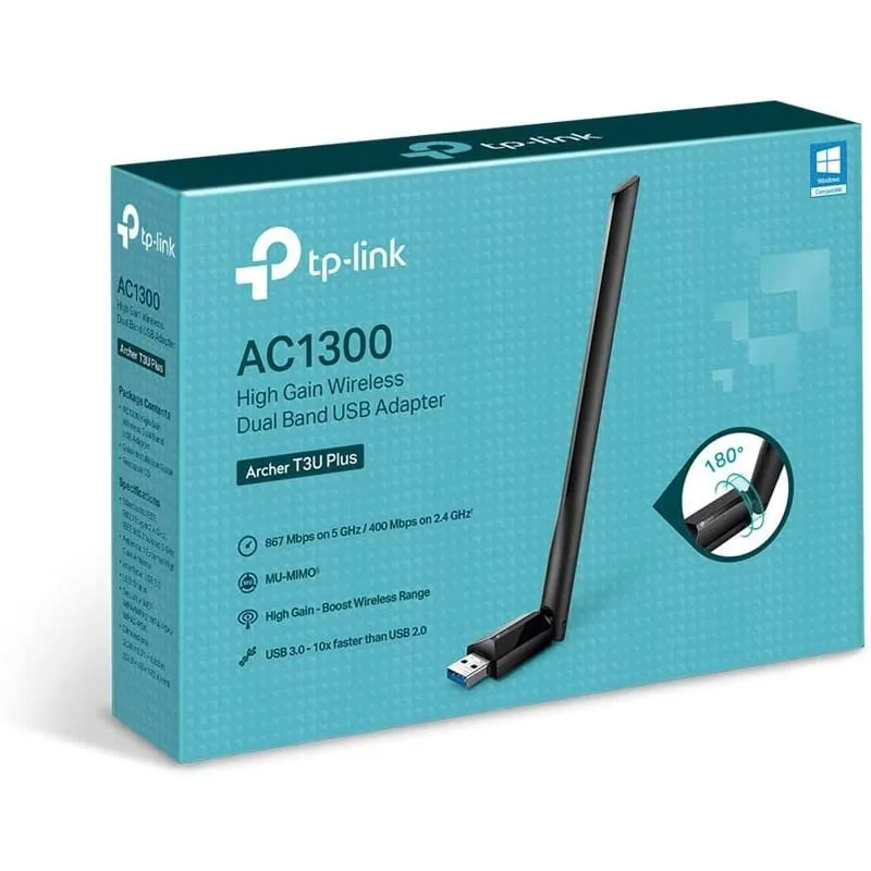 Adaptador USB - WiFi TP-Link Archer T3U Plus, foto 3