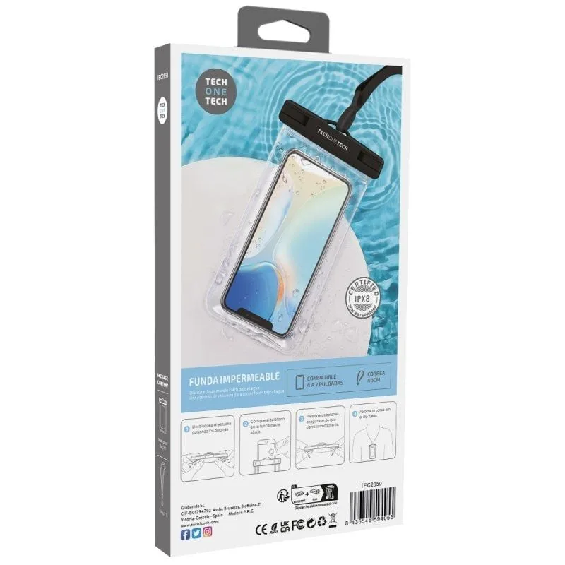 Funda Universal Impermeable para Smartphone Tech One Tech TEC2850, foto 3