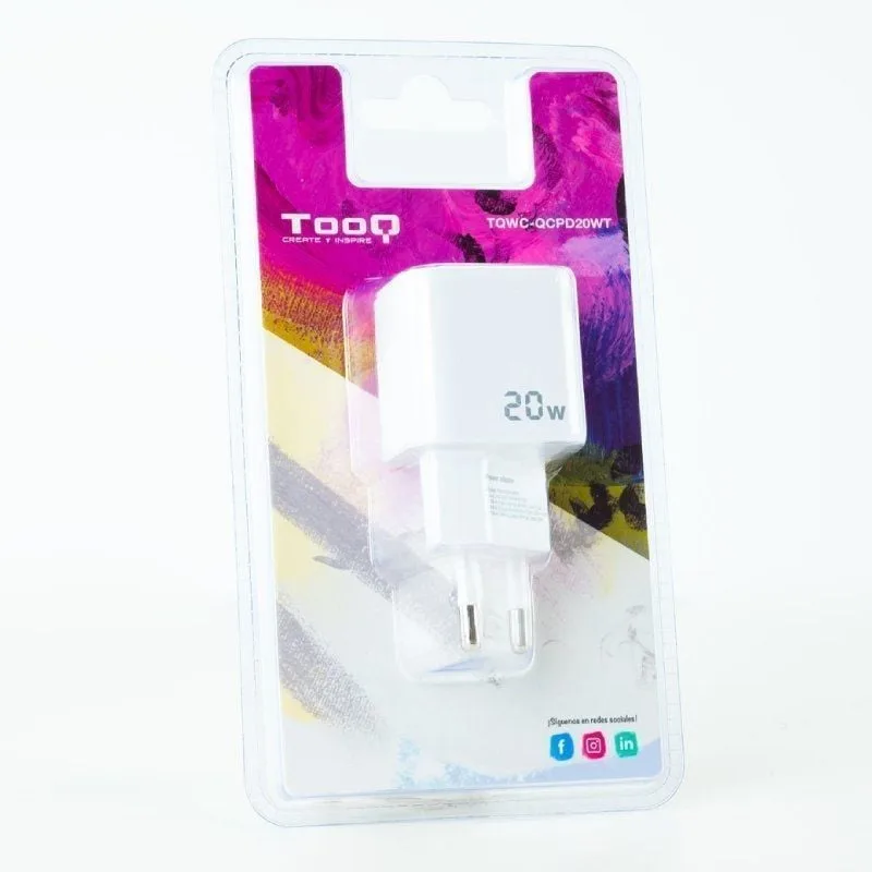 Cargador de Pared TooQ TQWC-QCPD20WT, foto 5