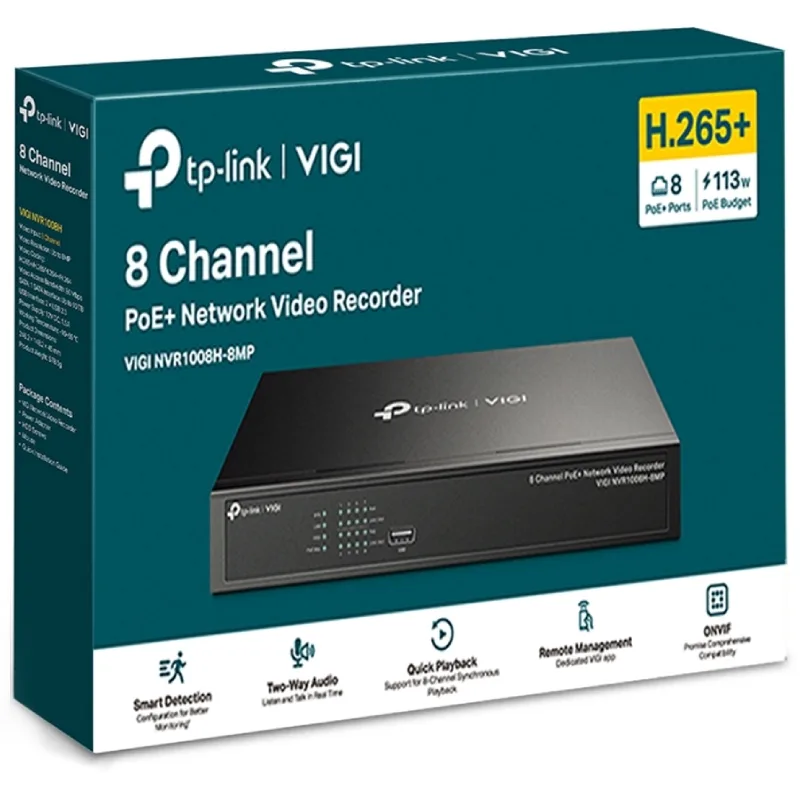 Videograbador TP-Link VIGI NVR1008H-8MP, foto 3