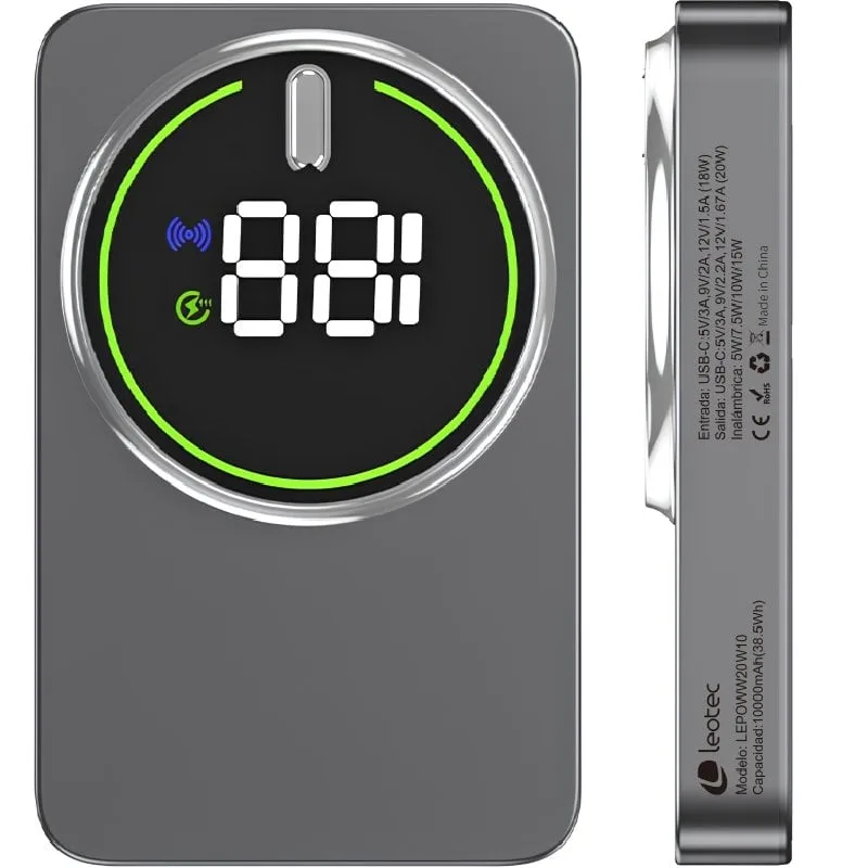 Powerbank 10000mAh Leotec LEPOWW20W10G, foto 4