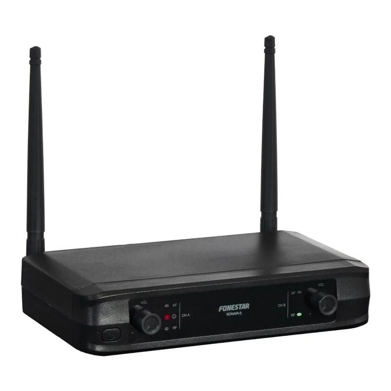 Micrófono Inalámbrico Doble Mano y Petaca UHF Fonestar SONAIR-2MP, foto 2
