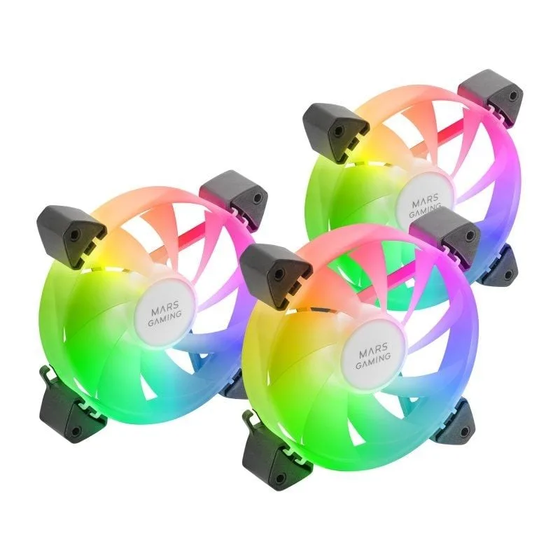 Pack 3 Ventiladores Mars Gaming MF-3A