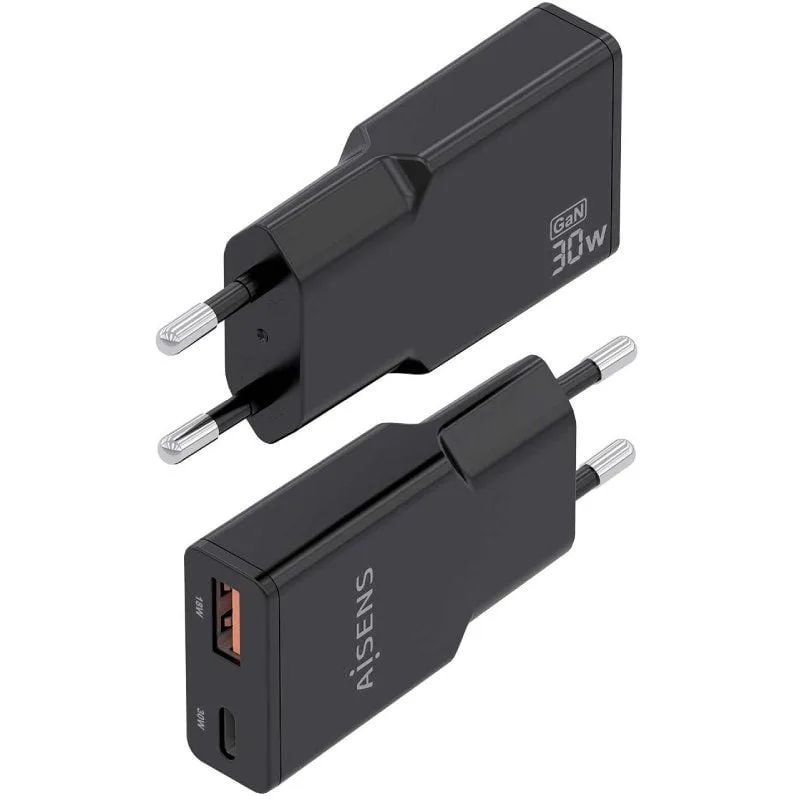 Cargador de Pared GaN Aisens ASCH-30W2P047-BK, foto 3