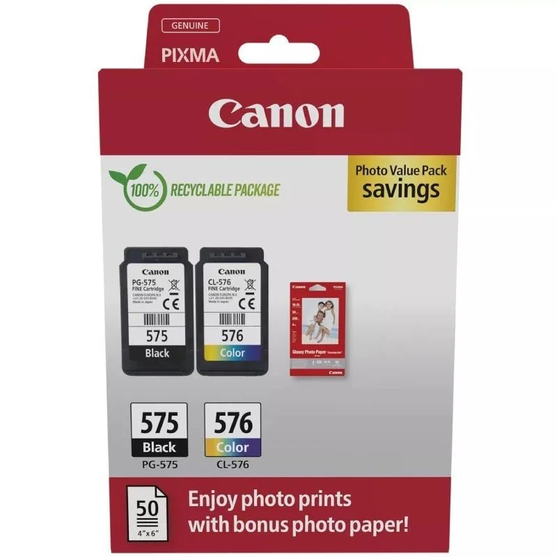 Cartucho de Tinta Original Canon PG-575 + CL-576 Multipack