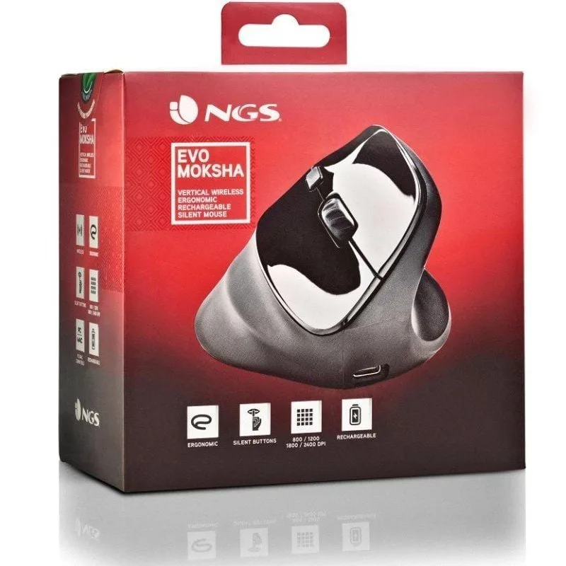 Ratón Vertical Inalámbrico NGS EVO Moksha, foto 5