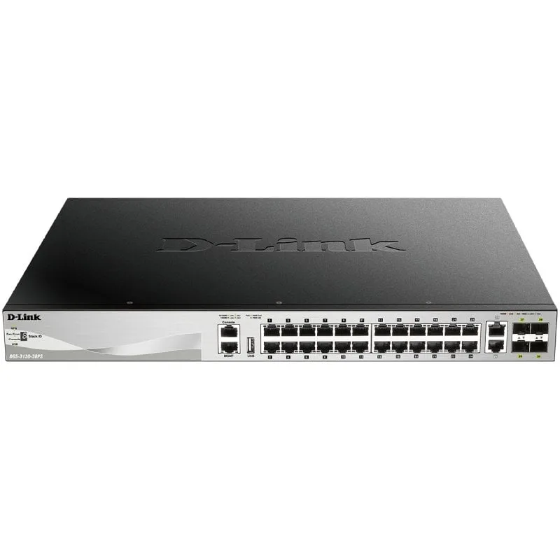 Switch Gestionable D-Link DGS-3130-30PS/E 26 Puertos