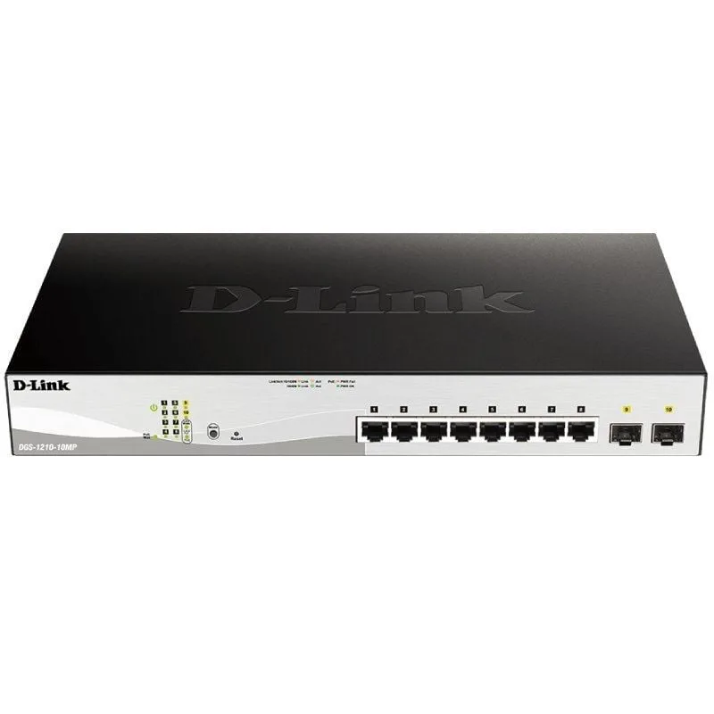 Switch Gestionable D-Link DGS-1210-10MP 10 Puertos