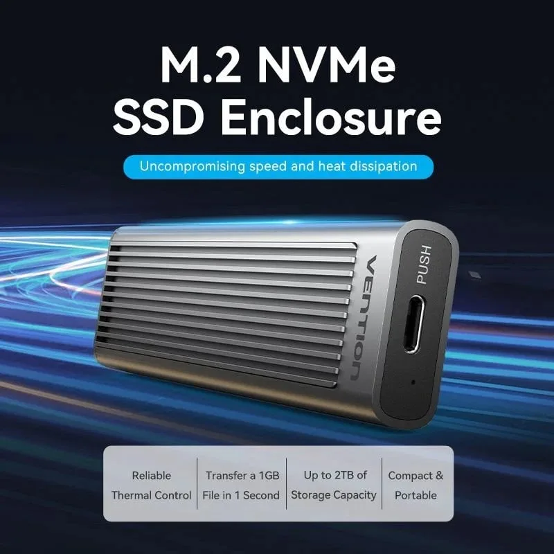 Caja Externa para Disco SSD M.2 NVMe Vention KPKH0, foto 3