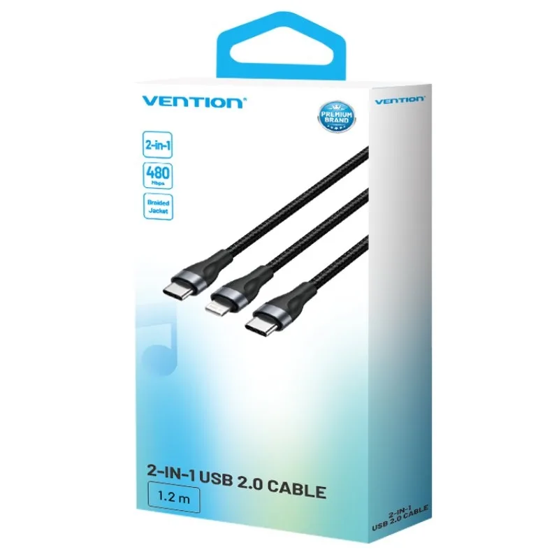 Cable USB Tipo-C Vention H17BAV, foto 2