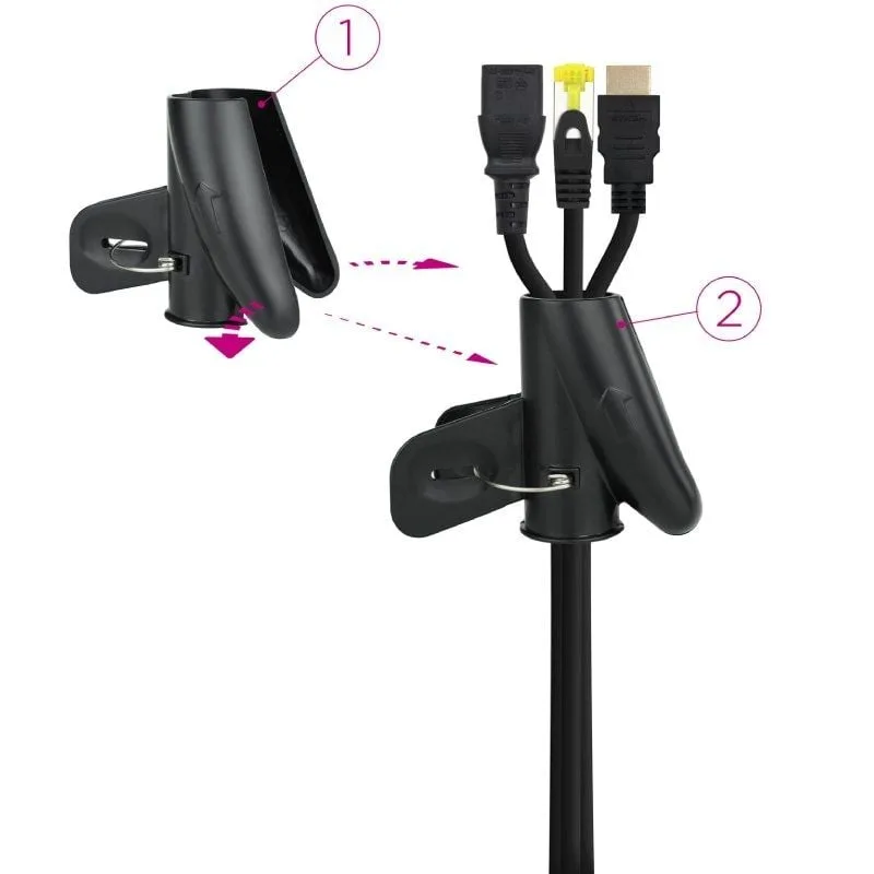 Organizador de Cables en Espiral Nanocable 10.36.0002-BK, foto 2