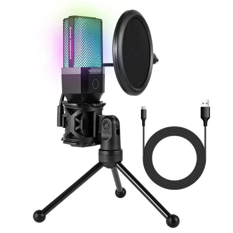 Micrófono Woxter Mic Studio 65 RGB