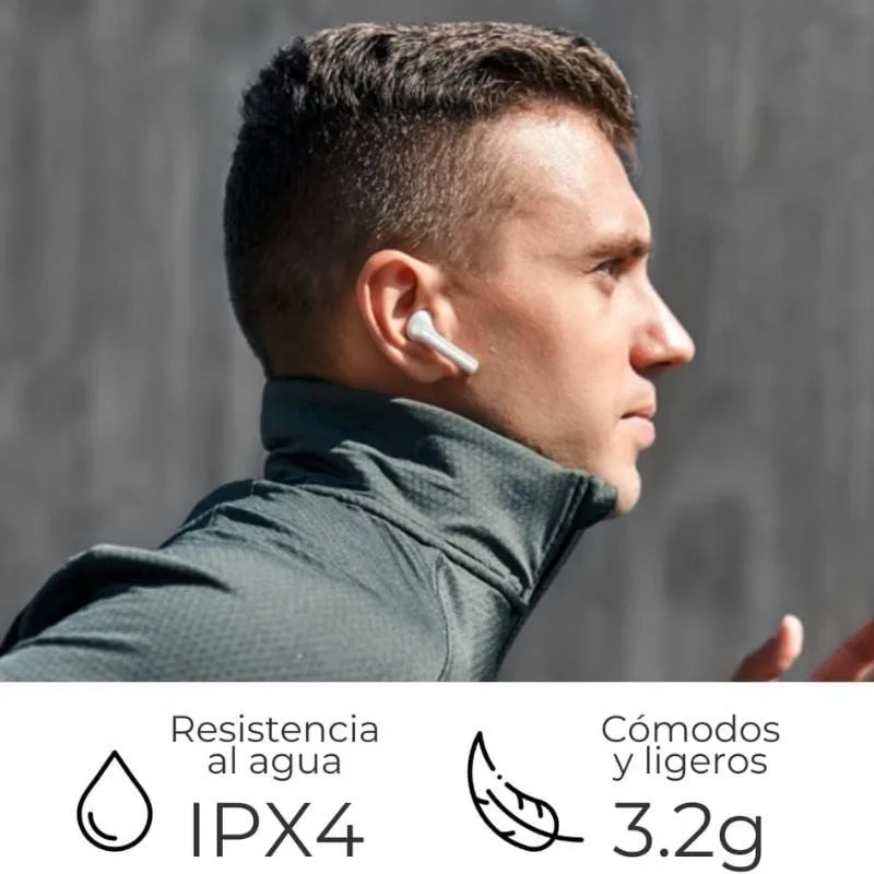 Auriculares Bluetooth ZTE Buds 2 con estuche de carga, foto 4