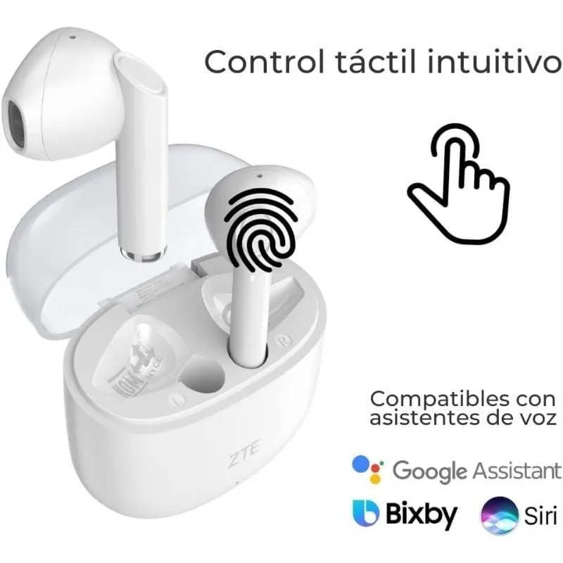 Auriculares Bluetooth ZTE Buds 2 con estuche de carga, foto 5
