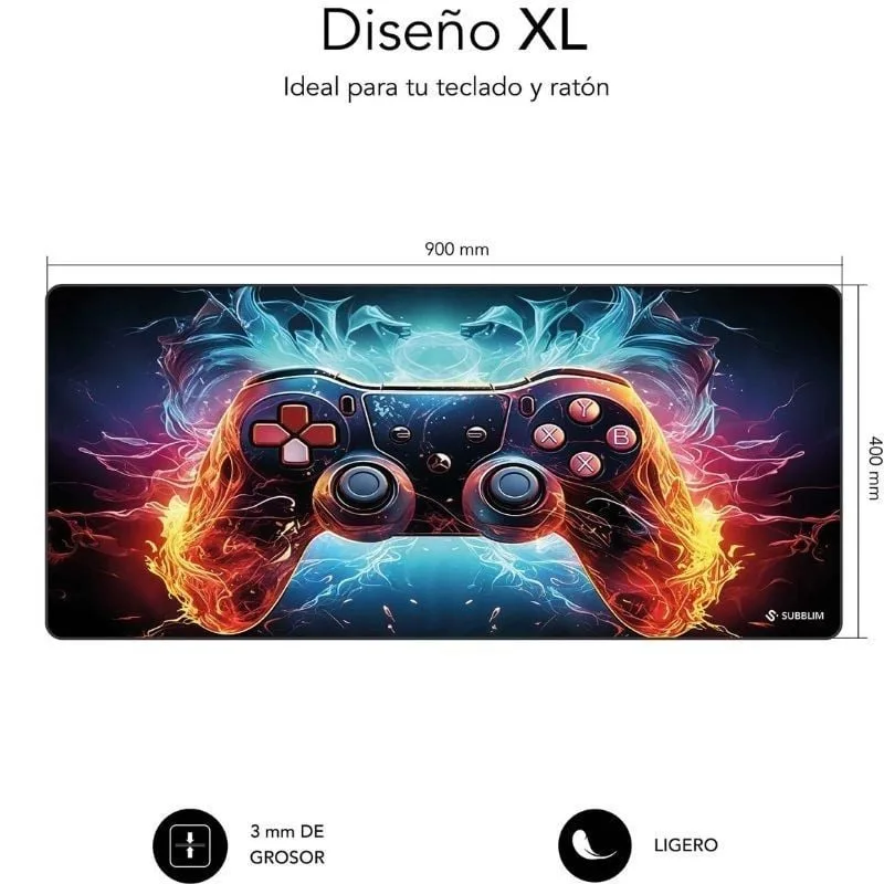 Alfombrilla Subblim GameCore XL Mouse Pad, foto 2