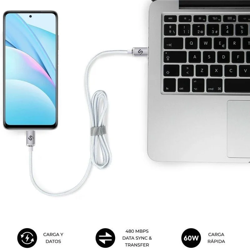 Cable USB 2.0 Tipo-C Subblim Optimus, foto 4