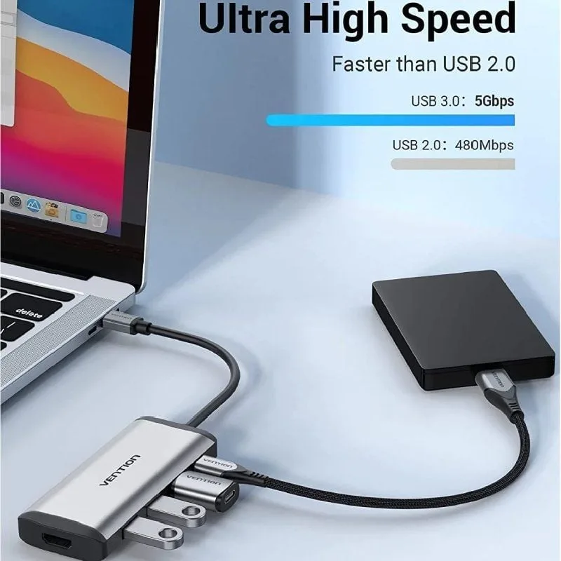 Docking USB Tipo-C Vention CNBHB, foto 5