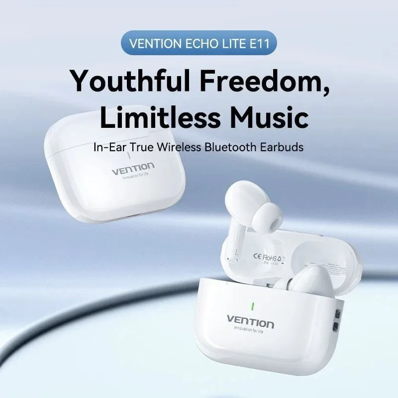 Auriculares Bluetooth Vention Echo Lite E11 con estuche de carga, foto 2