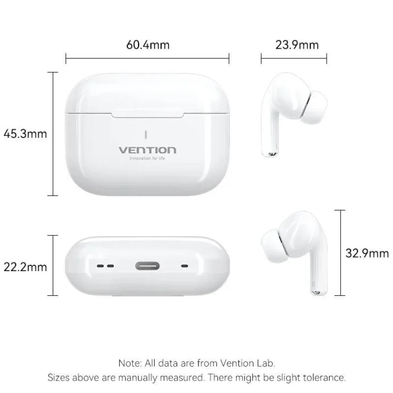 Auriculares Bluetooth Vention Echo Lite E11 con estuche de carga, foto 4